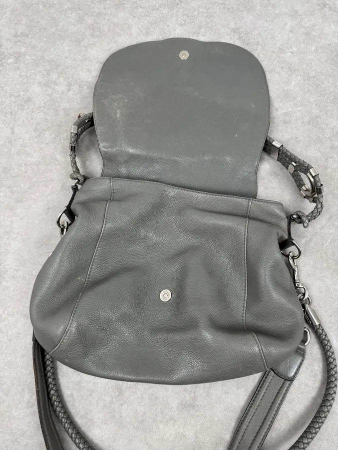 SS2010 Gucci Runway Techno Horsebit Grey Leather Hobo Bag by Frida Giannini hwqzEfN 11