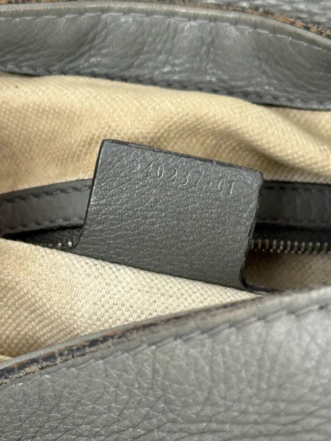 SS2010 Gucci Runway Techno Horsebit Grey Leather Hobo Bag by Frida Giannini hwqzEfN 14