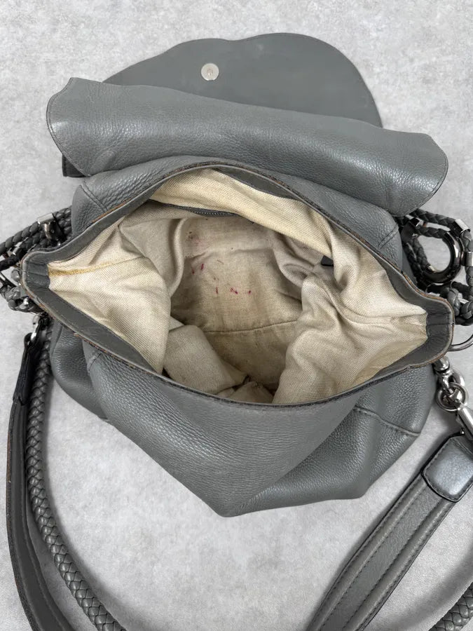 SS2010 Gucci Runway Techno Horsebit Grey Leather Hobo Bag by Frida Giannini hwqzEfN 15