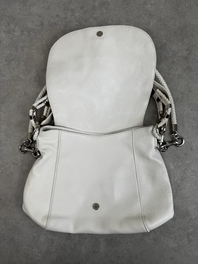 SS2010 Gucci White Techno Horsebit Shoulder Bag by Frida Giannini fGXHlut 7