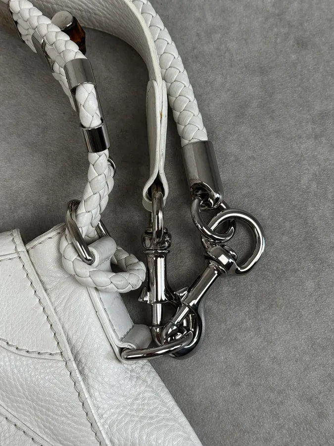 SS2010 Gucci White Techno Horsebit Shoulder Bag by Frida Giannini fGXHlut 11