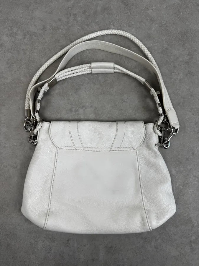 SS2010 Gucci White Techno Horsebit Shoulder Bag by Frida Giannini fGXHlut 4