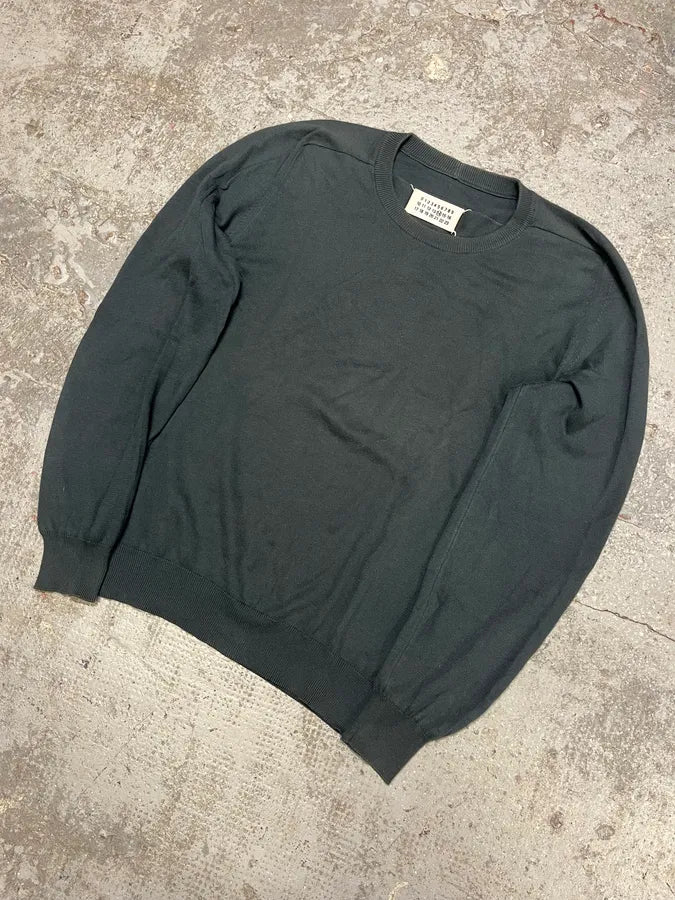 SS2010 Maison Margiela Blue Signature Sweater (M) tBbsihJ 4
