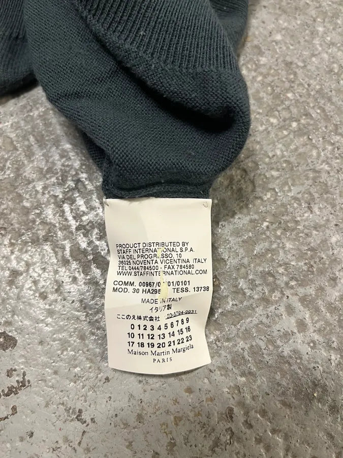 SS2010 Maison Margiela Blue Signature Sweater (M) tBbsihJ 8
