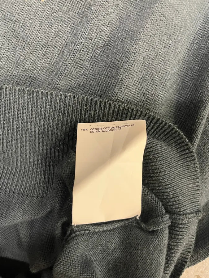 SS2010 Maison Margiela Blue Signature Sweater (M) tBbsihJ 9