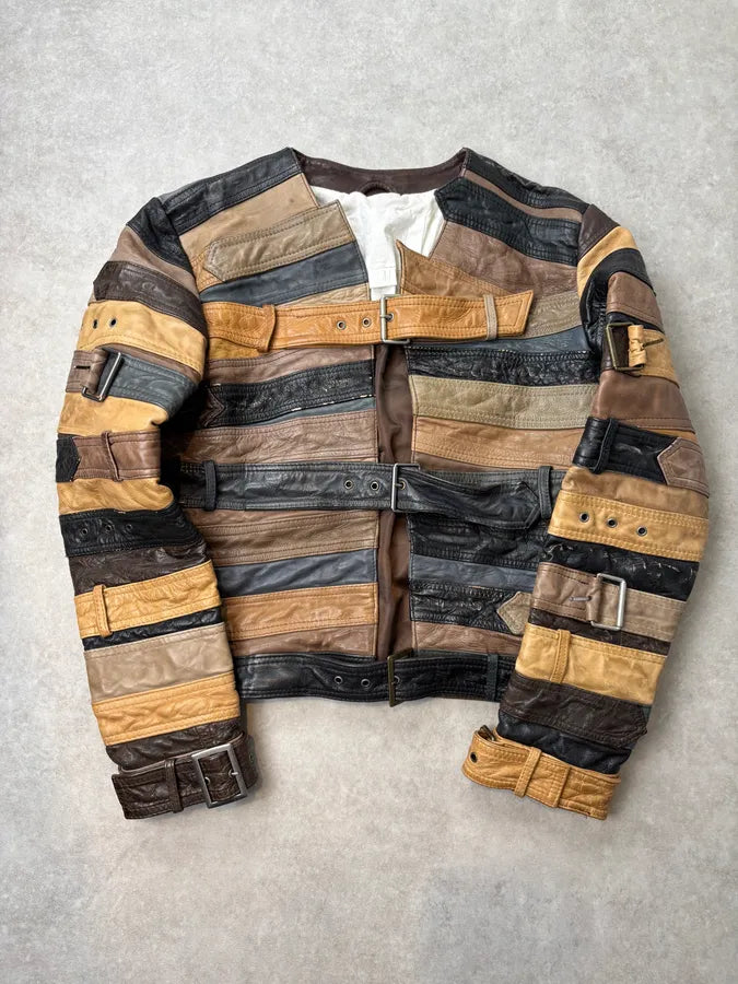 Maison Margiela H&M Belt Leather Jacket NuFOmfL 0