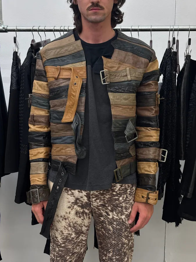 Maison Margiela H&M Belt Leather Jacket NuFOmfL 1