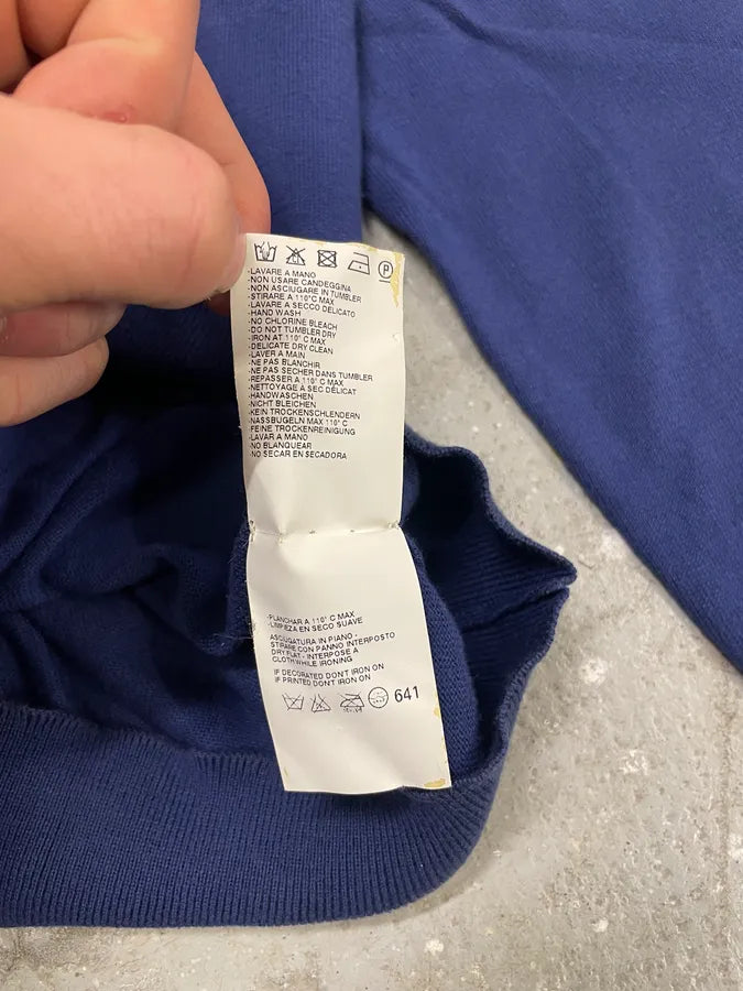 SS2010 Maison Margiela Royal Blue  Reworked Collar Sweater nBMtuES 6