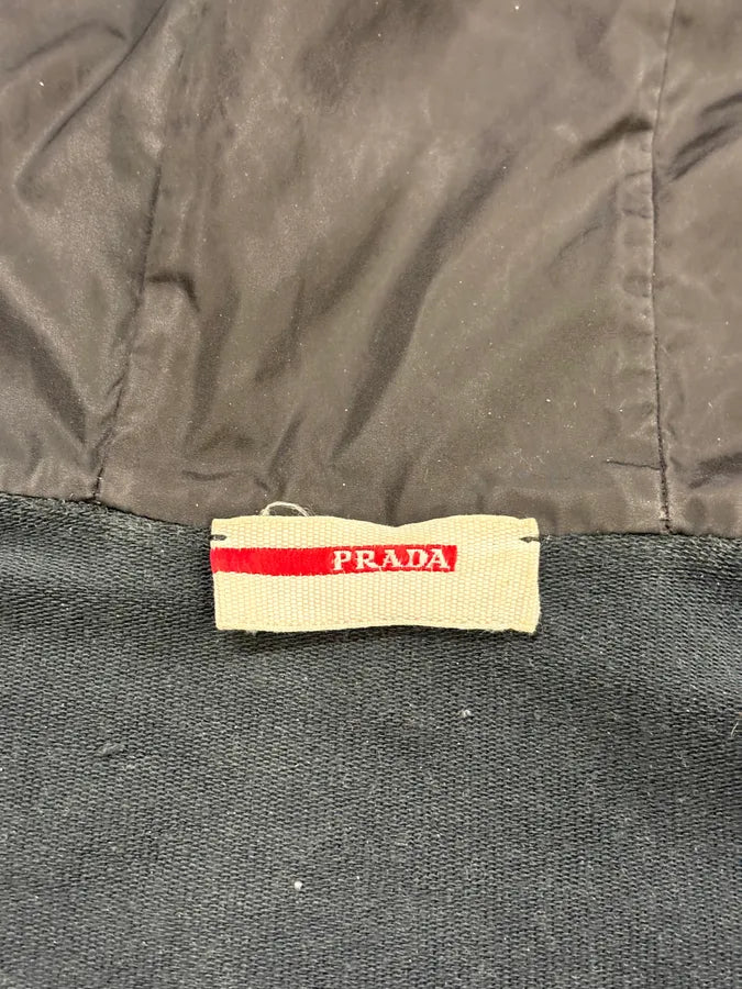 SS2010 Prada Black Linea Rossa Zip-up Hoodie aPWblaI 10