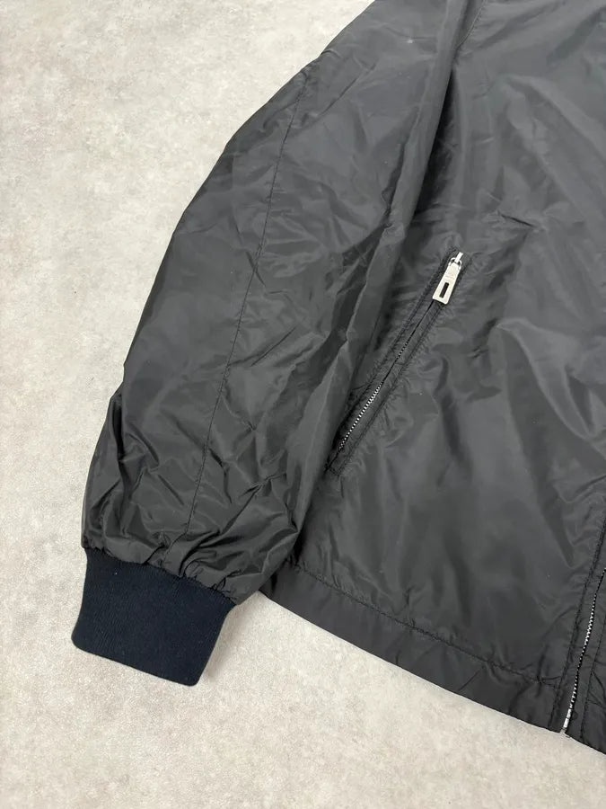 SS2010 Prada Black Nylon Multi Zips Bomber Jacket WAtZtNV 7