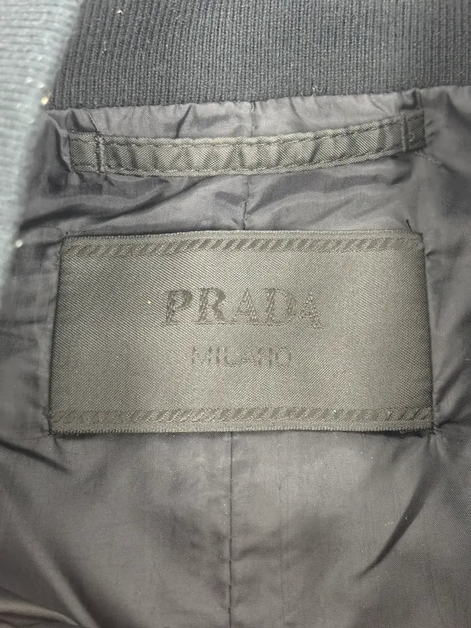SS2010 Prada Black Nylon Multi Zips Bomber Jacket WAtZtNV 11