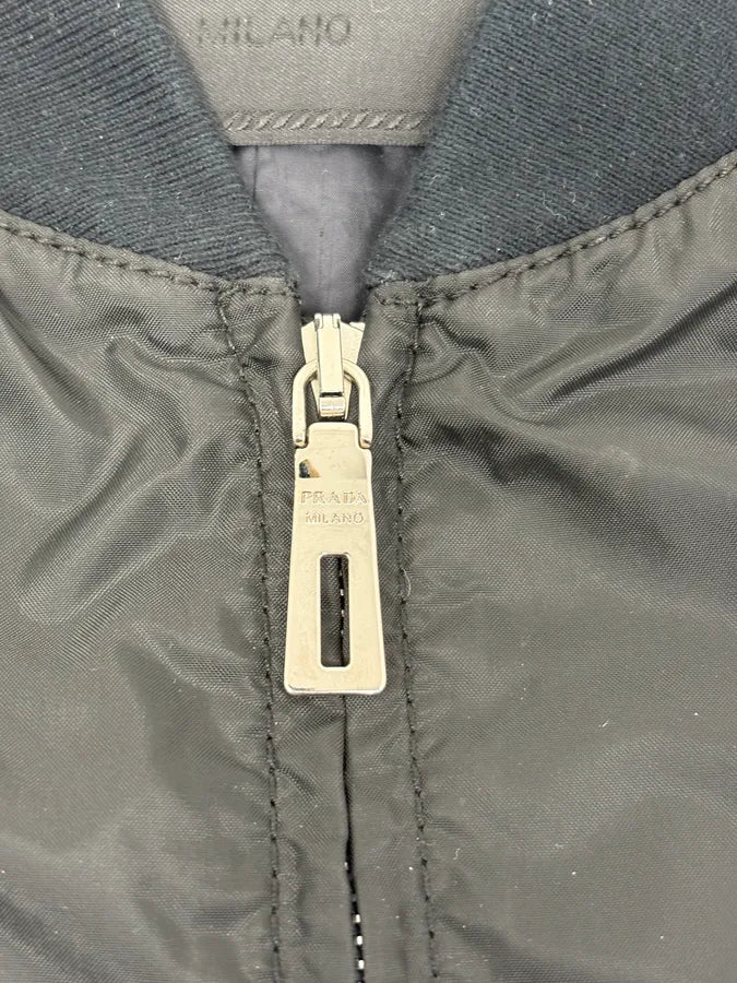 SS2010 Prada Black Nylon Multi Zips Bomber Jacket WAtZtNV 10