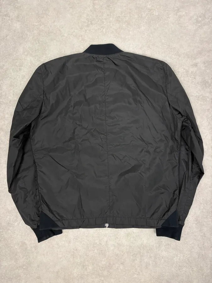 SS2010 Prada Black Nylon Multi Zips Bomber Jacket WAtZtNV 5