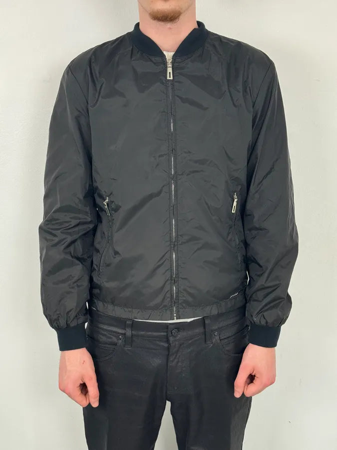 SS2010 Prada Black Nylon Multi Zips Bomber Jacket WAtZtNV 1