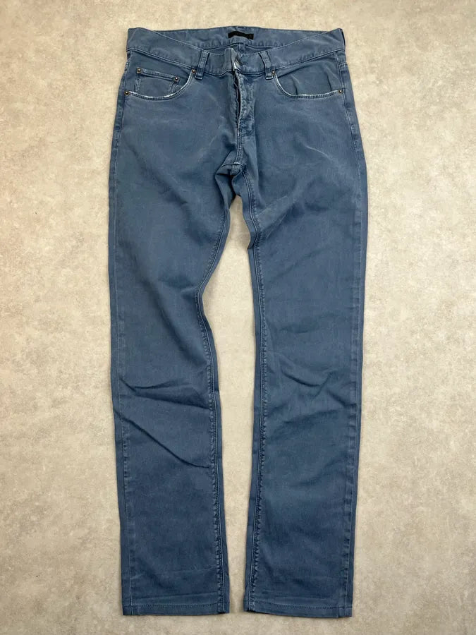 SS2008 Prada Light Blue Slim Pants dmEUwvh 0