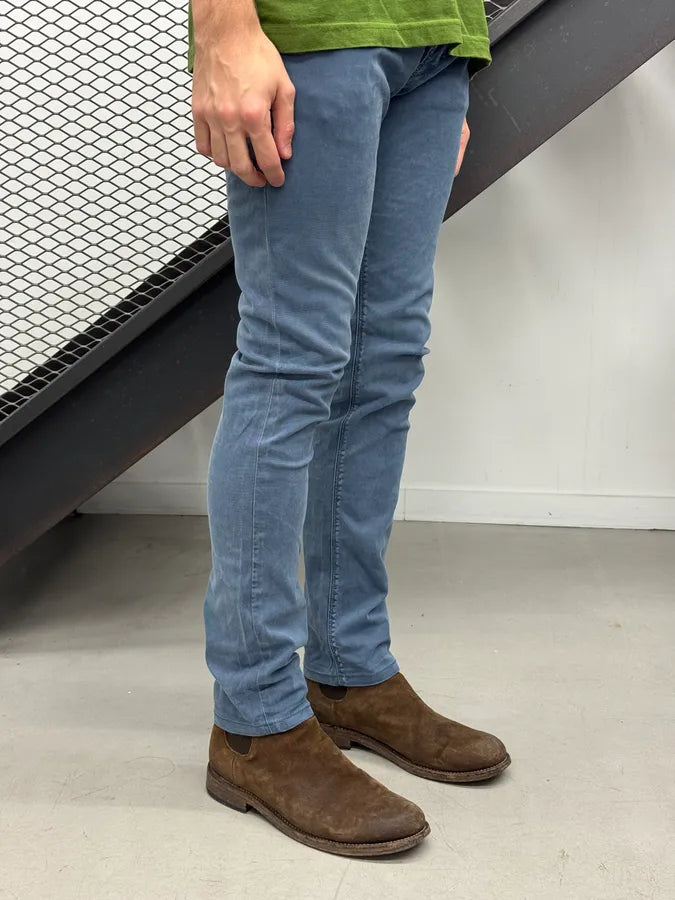 SS2008 Prada Light Blue Slim Pants dmEUwvh 2