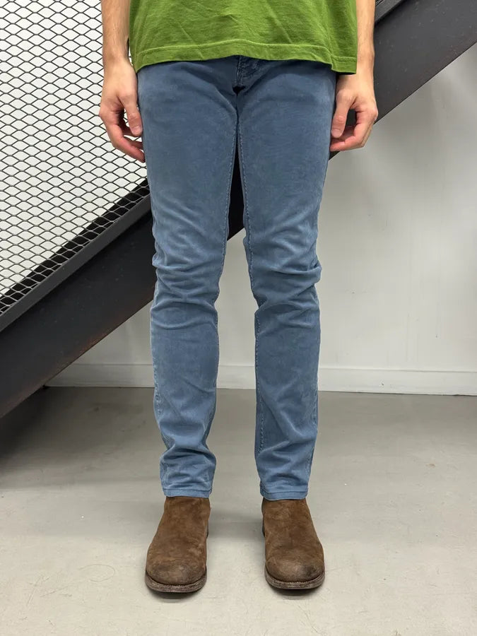 SS2008 Prada Light Blue Slim Pants dmEUwvh 1