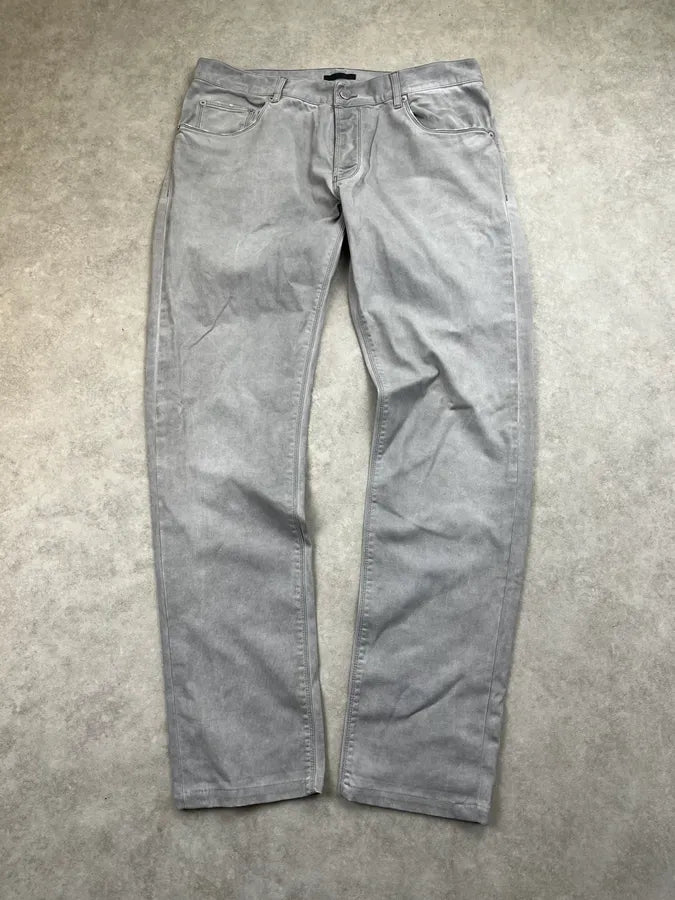 SS2010 Prada Light Grey Straight Leg Denim Jeans jMQrgsY 0