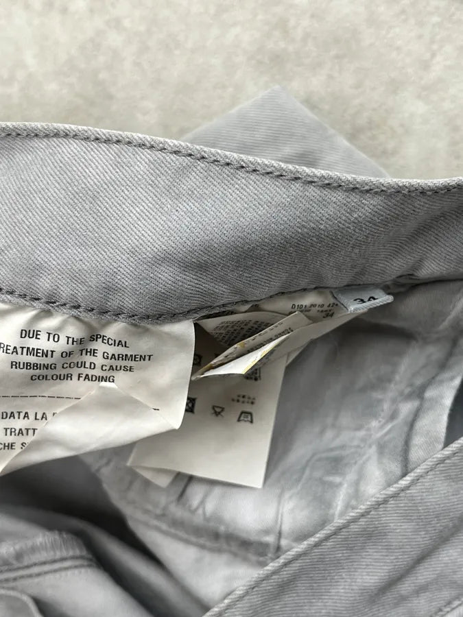 SS2010 Prada Light Grey Straight Leg Denim Jeans jMQrgsY 12
