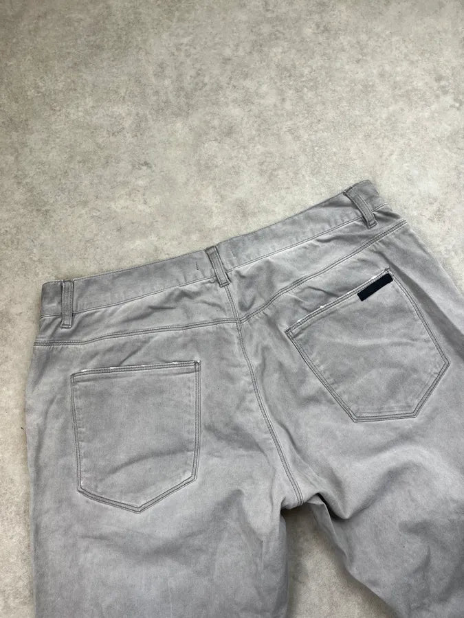 SS2010 Prada Light Grey Straight Leg Denim Jeans jMQrgsY 7