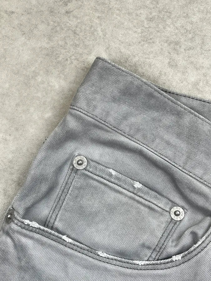 SS2010 Prada Light Grey Straight Leg Denim Jeans jMQrgsY 8