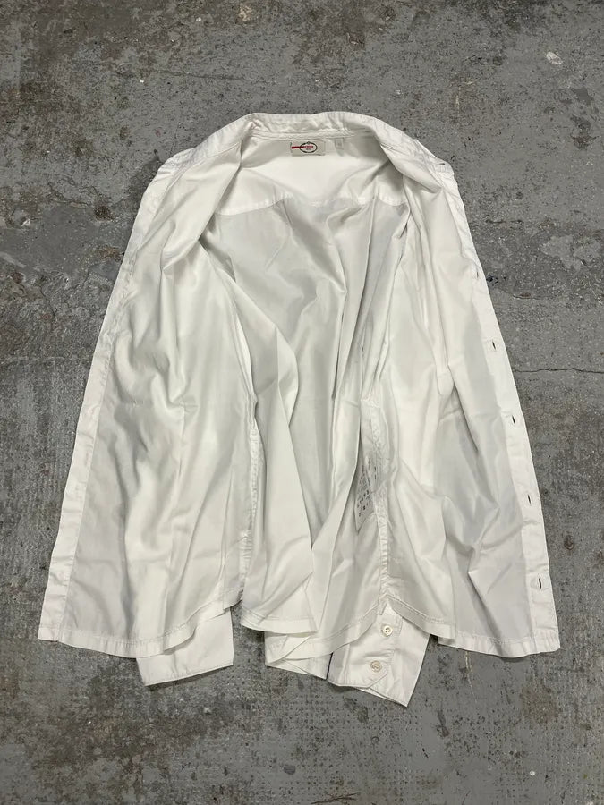 SS2010 Prada White Buttoned Mao Shirt (M) pnIRCzz 7