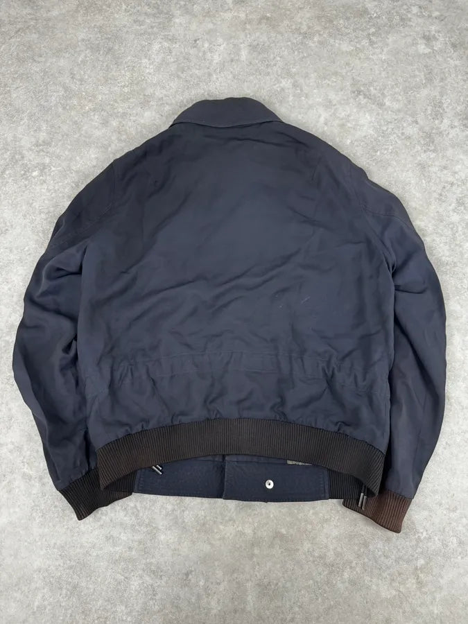 SS2010 Yves Saint Laurent Navy Light Bomber Jacket eFdVhat 3
