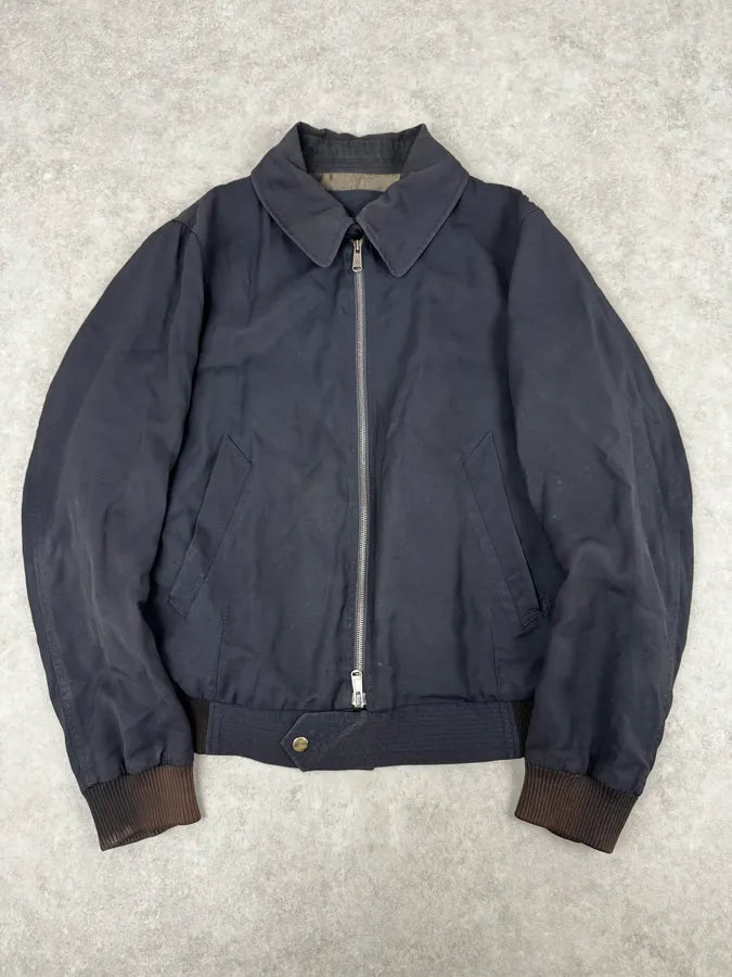 SS2010 Yves Saint Laurent Navy Light Bomber Jacket eFdVhat 0