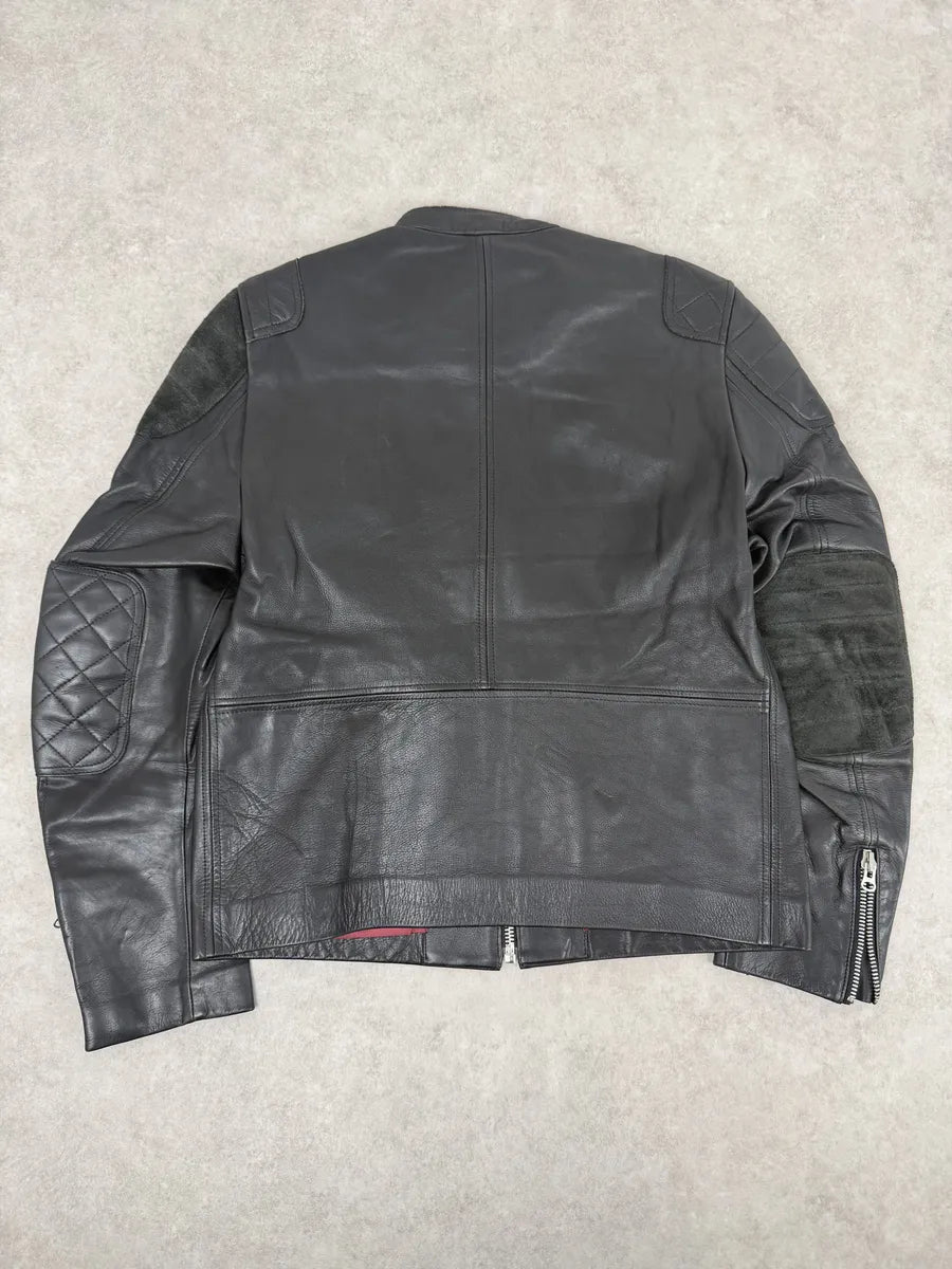 SS2011 Acne Studios Oliver Biker Black Leather Jacket iPOahHa 3