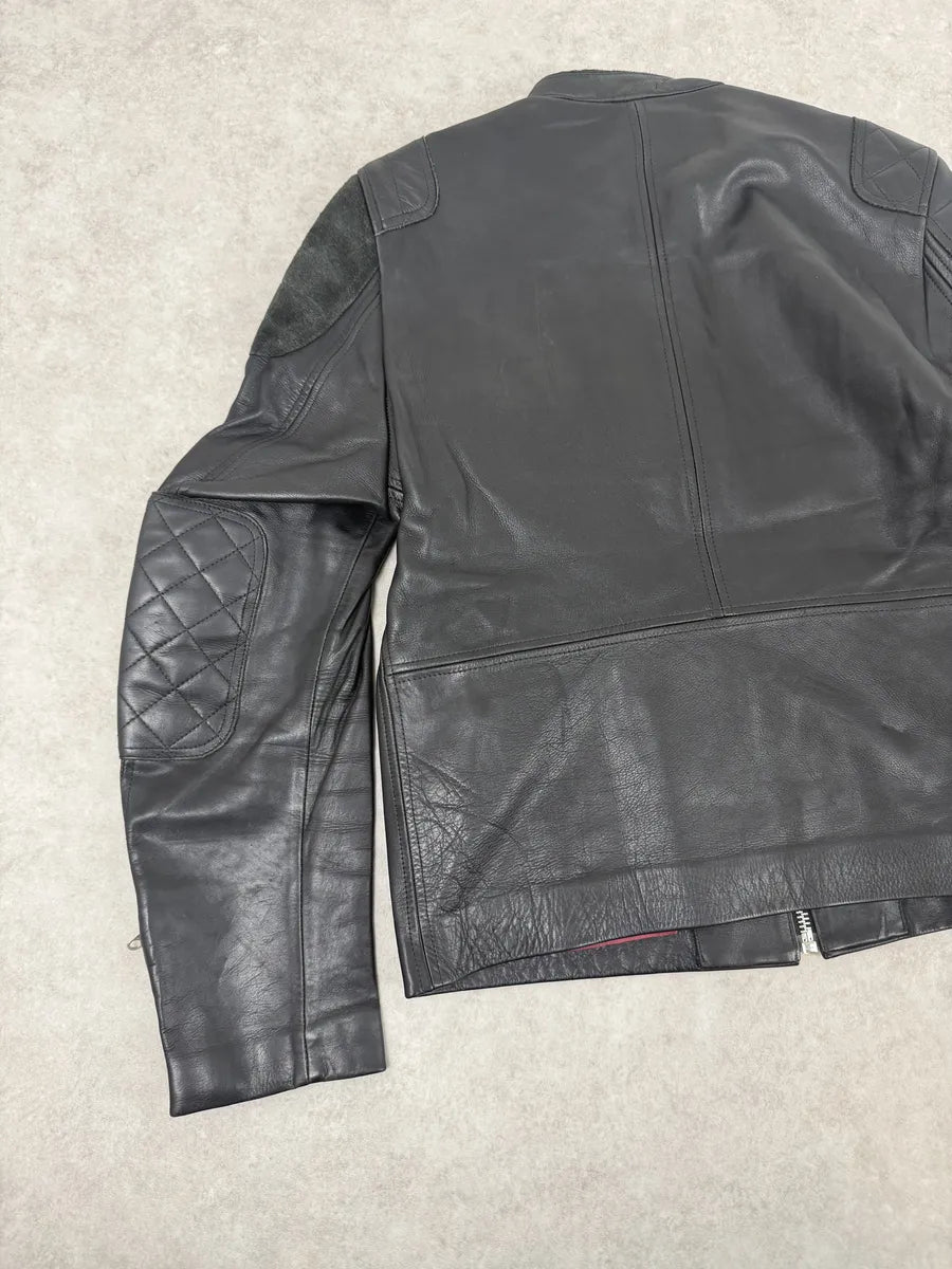 SS2011 Acne Studios Oliver Biker Black Leather Jacket iPOahHa 8