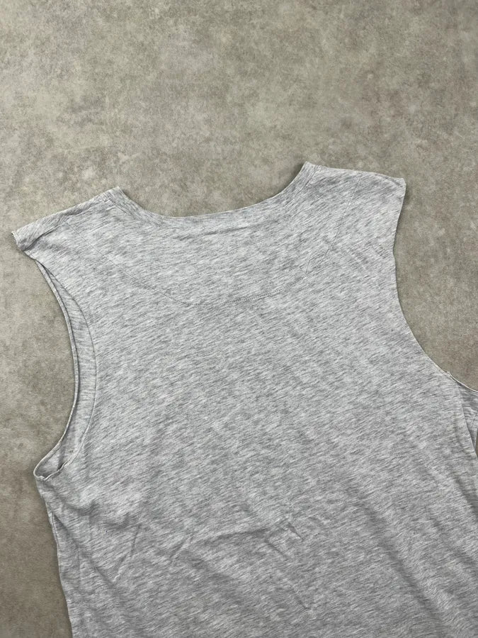SS2011 Alexander McQueen Grey Dragon Embroidered Tank Top uVLFsCO 5