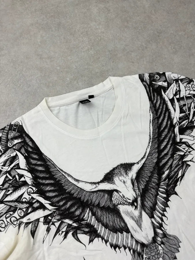 SS2011 Alexander McQueen White Raven T-Shirt WtKPVTP 4