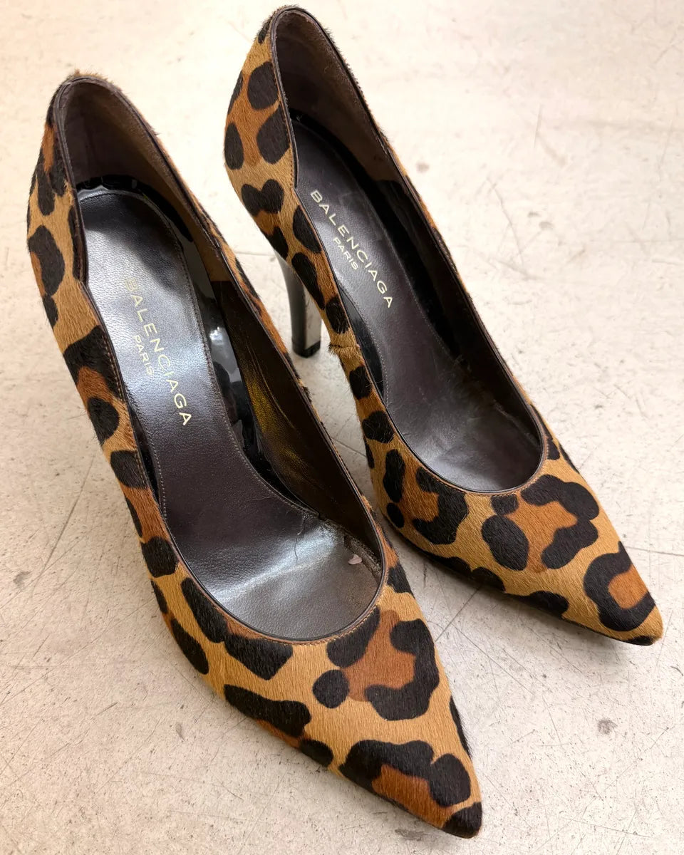 SS2011 Balenciaga Leopard Pony Hair Pointed Heels bWSaDjJ 1
