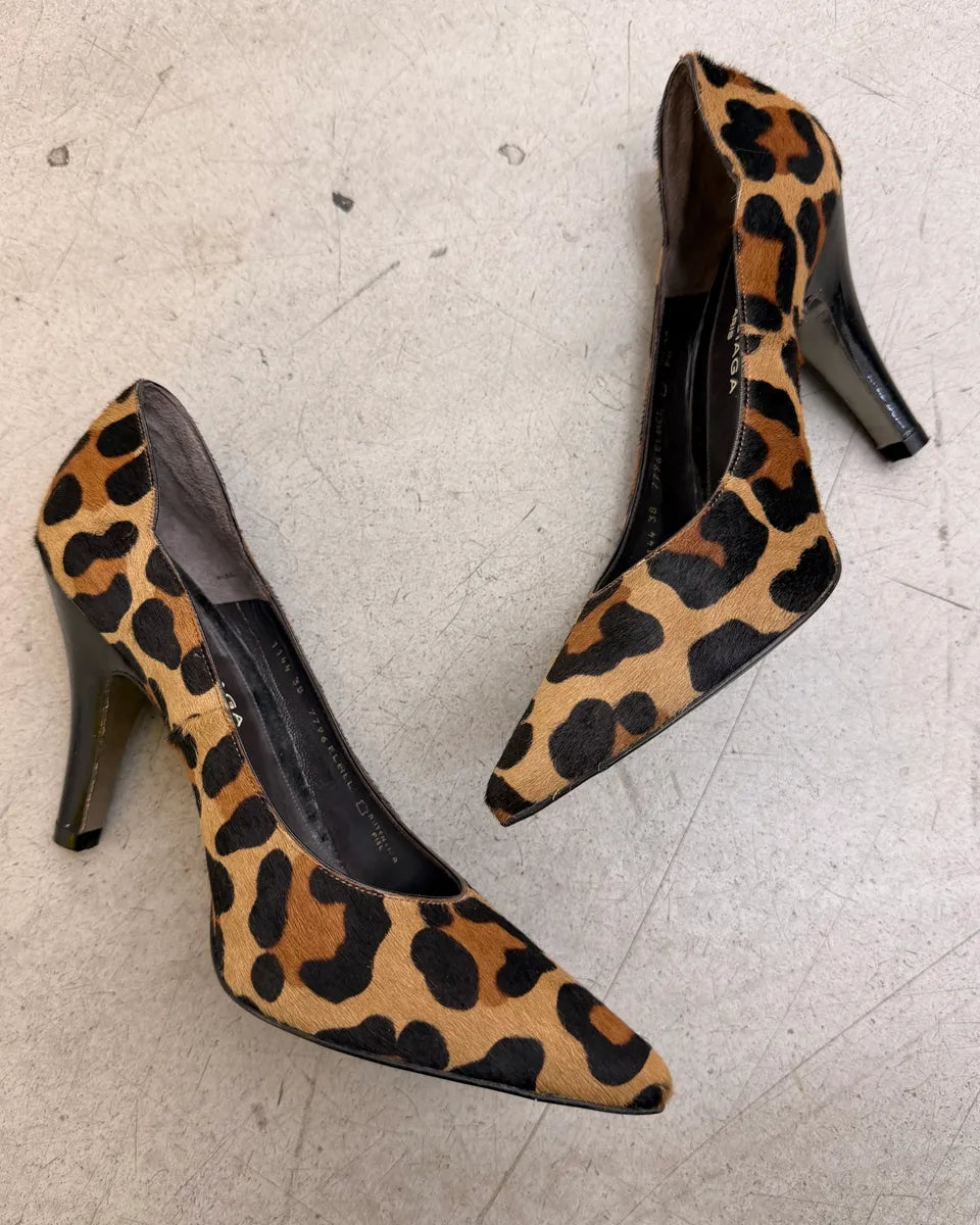 SS2011 Balenciaga Leopard Pony Hair Pointed Heels bWSaDjJ 4