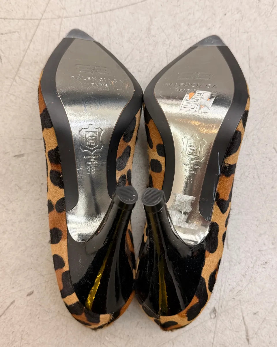 SS2011 Balenciaga Leopard Pony Hair Pointed Heels bWSaDjJ 5
