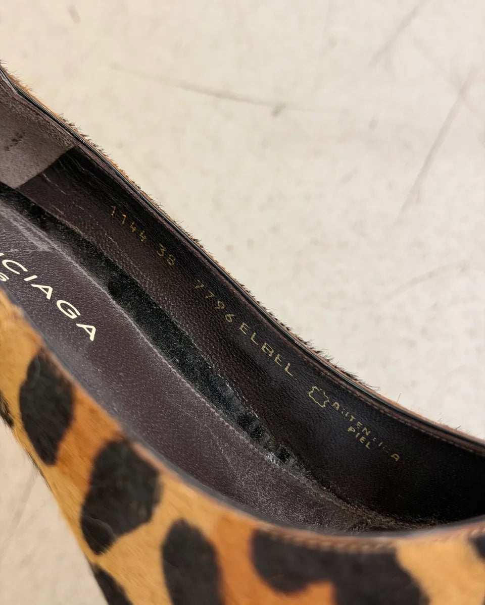 SS2011 Balenciaga Leopard Pony Hair Pointed Heels bWSaDjJ 9