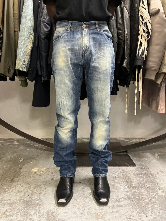 SS2011 Cavalli Blue Faded Denim Jeans SjlAGhB 1