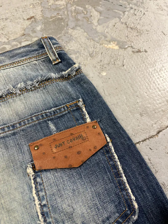 SS2011 Cavalli Blue Faded Denim Jeans SjlAGhB 10