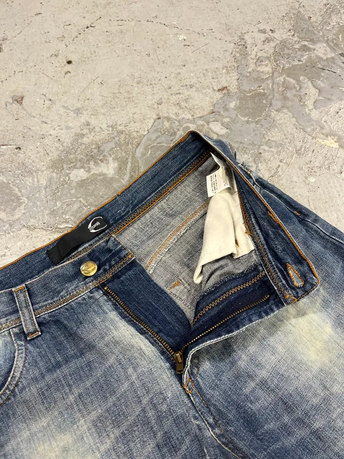 SS2011 Cavalli Blue Faded Denim Jeans SjlAGhB 11