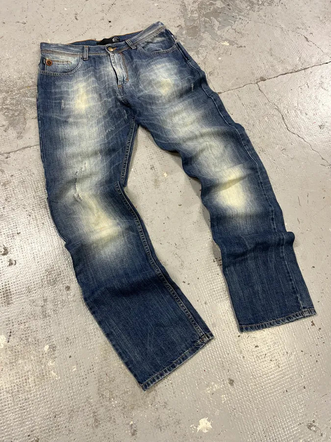 SS2011 Cavalli Blue Faded Denim Jeans SjlAGhB 4