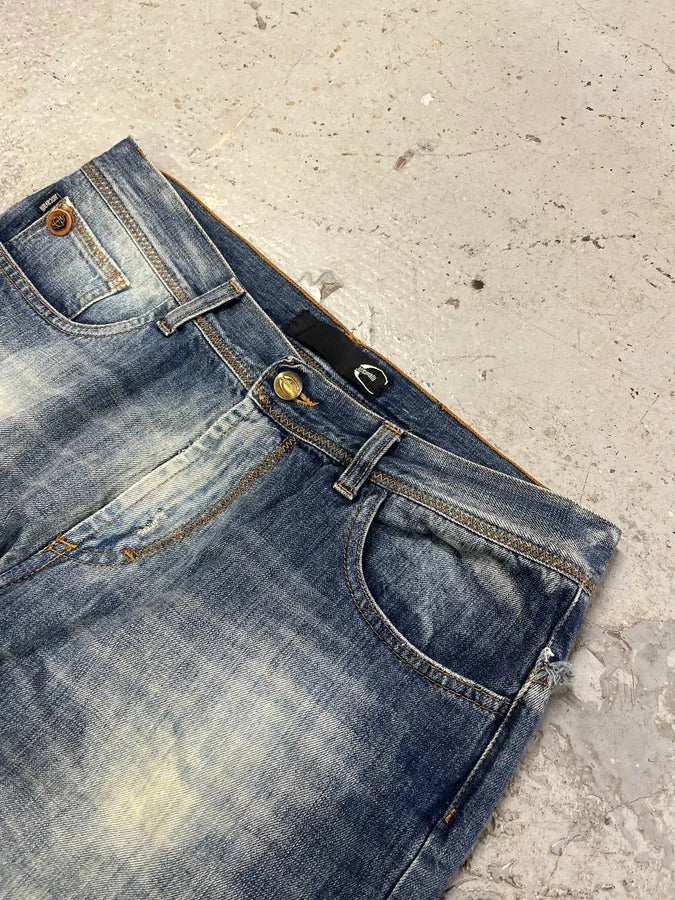 SS2011 Cavalli Blue Faded Denim Jeans SjlAGhB 5