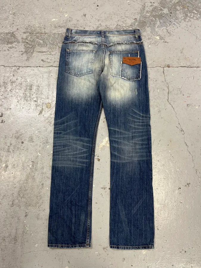 SS2011 Cavalli Blue Faded Denim Jeans SjlAGhB 8