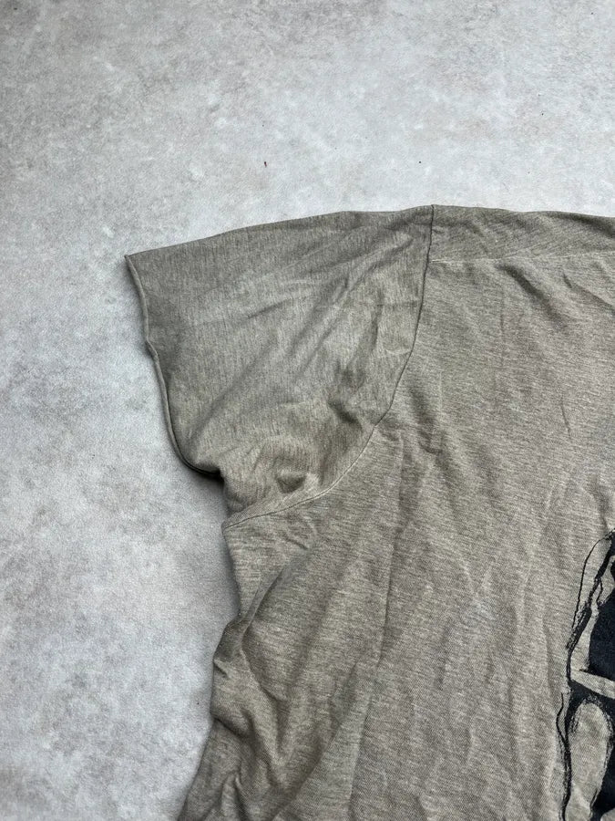 SS2011 Daniele Alessandrini Women Shape Skull Grey T-Shirt NQuisrb 4