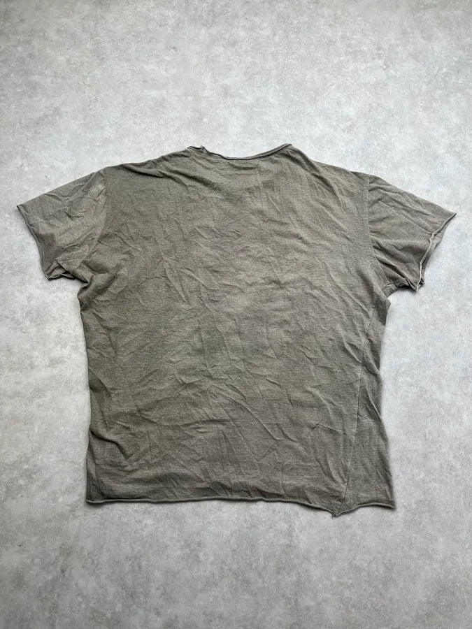 SS2011 Daniele Alessandrini Women Shape Skull Grey T-Shirt NQuisrb 5