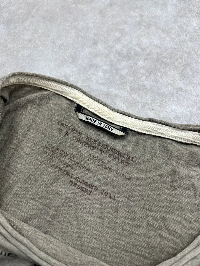 SS2011 Daniele Alessandrini Women Shape Skull Grey T-Shirt NQuisrb 7