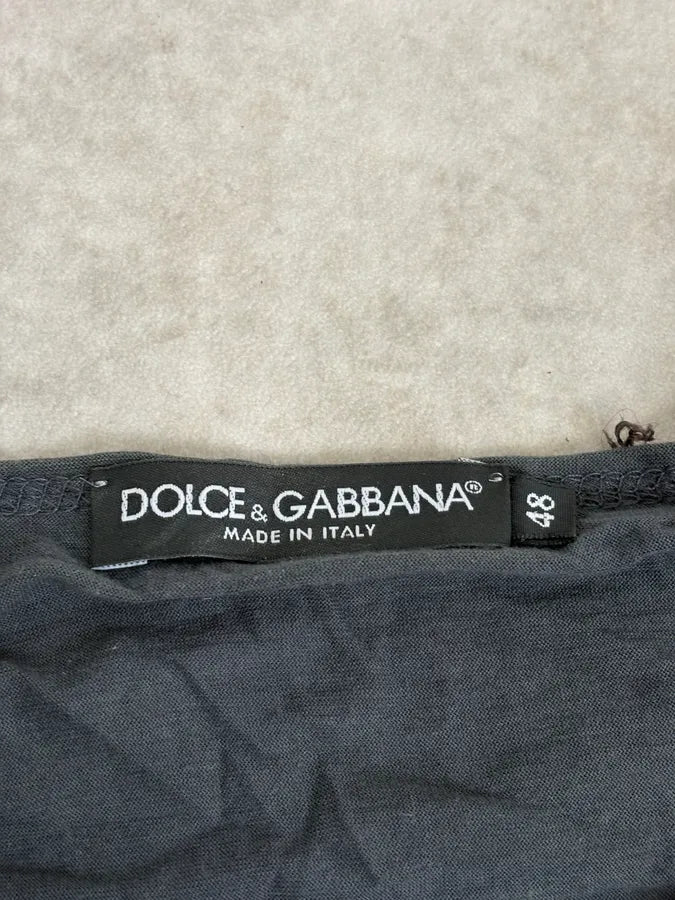 SS2011 Dolce & Gabbana Grey Net Obscure Avant-Garde T-Shirt wifSkwY 7