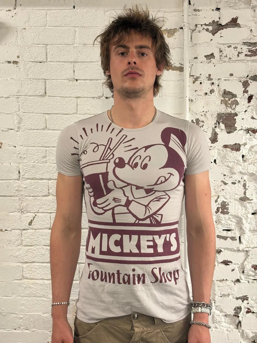 SS2011 Dolce & Gabbana Mickey & Minnie Grey T-Shirt TEypVXw 1