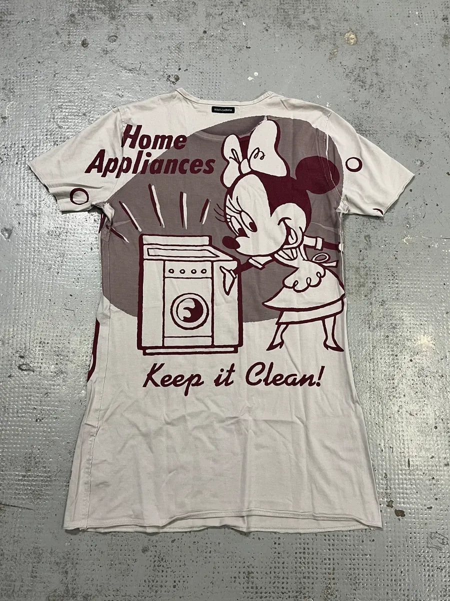 SS2011 Dolce & Gabbana Mickey & Minnie Grey T-Shirt TEypVXw 6