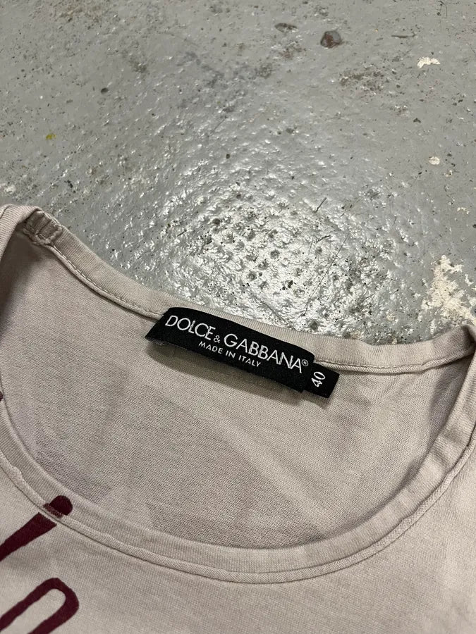 SS2011 Dolce & Gabbana Mickey & Minnie Grey T-Shirt TEypVXw 8