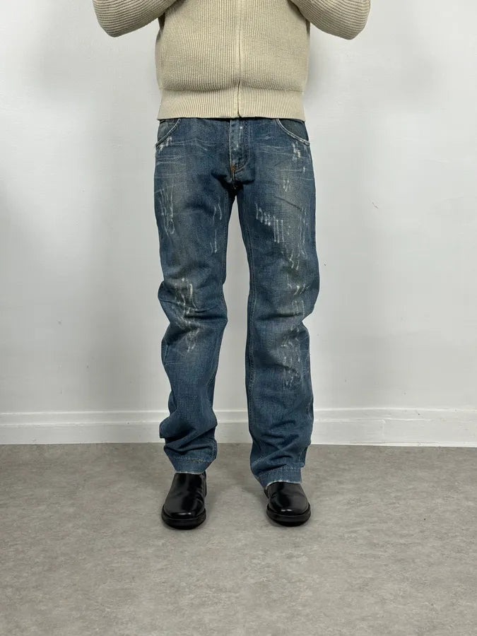 SS2011 Dolce & Gabbana Distressed Blue Denim Jeans JTSuixp 1